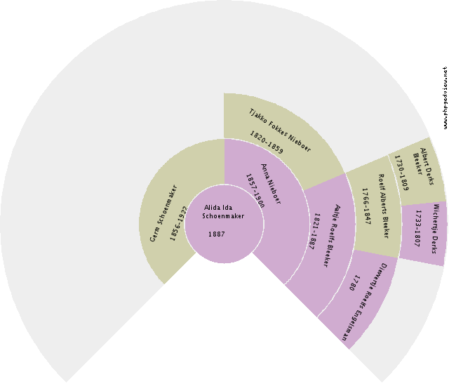 Geertruida Eefting Circle Diagram