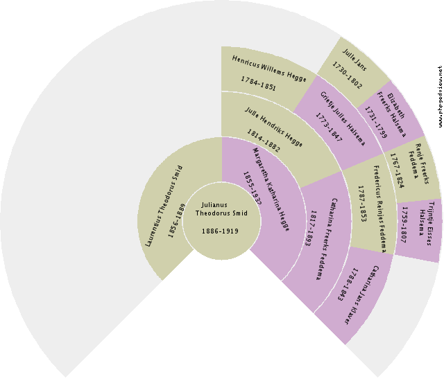 Julianus Theodorus Smid Circle Diagram